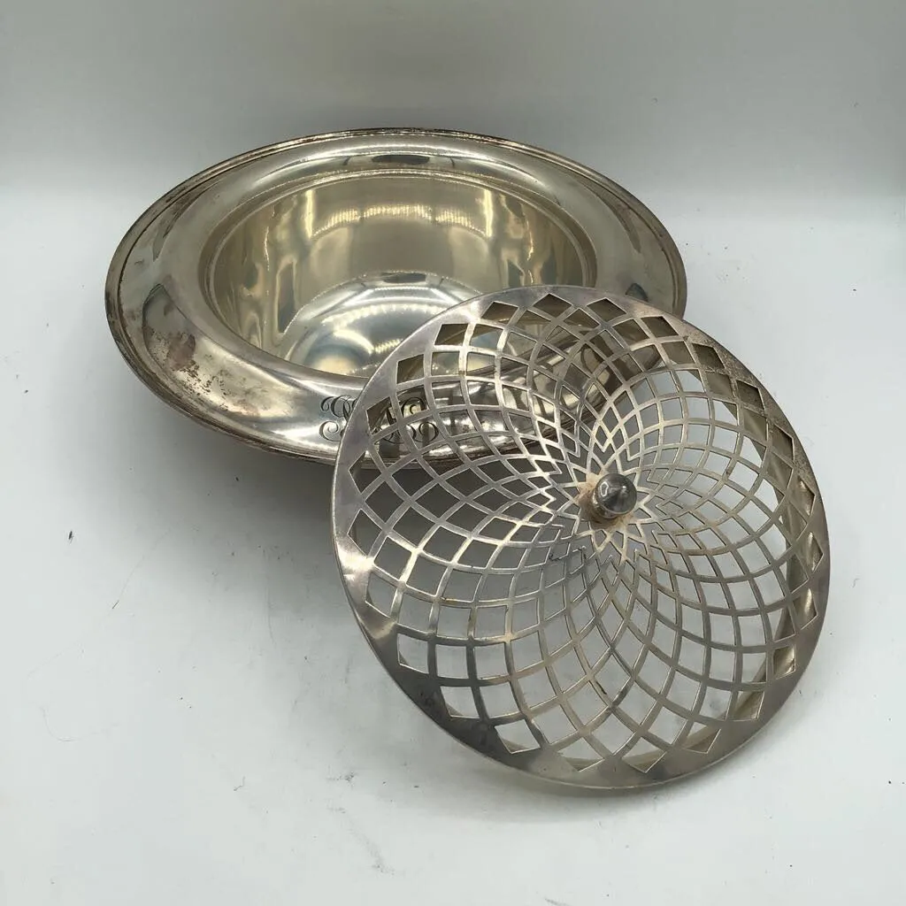 1925-32 Kirk & Son Sterling Bowl w/Flower Frog