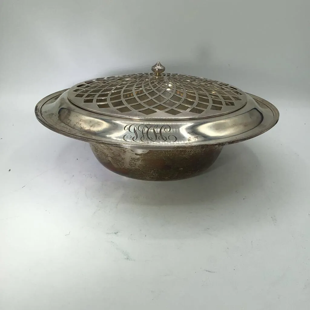 1925-32 Kirk & Son Sterling Bowl w/Flower Frog