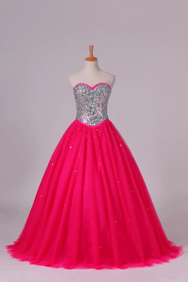 2024 Quinceanera Dresses Sweetheart Ball Gown Floor-Length P38KL21M