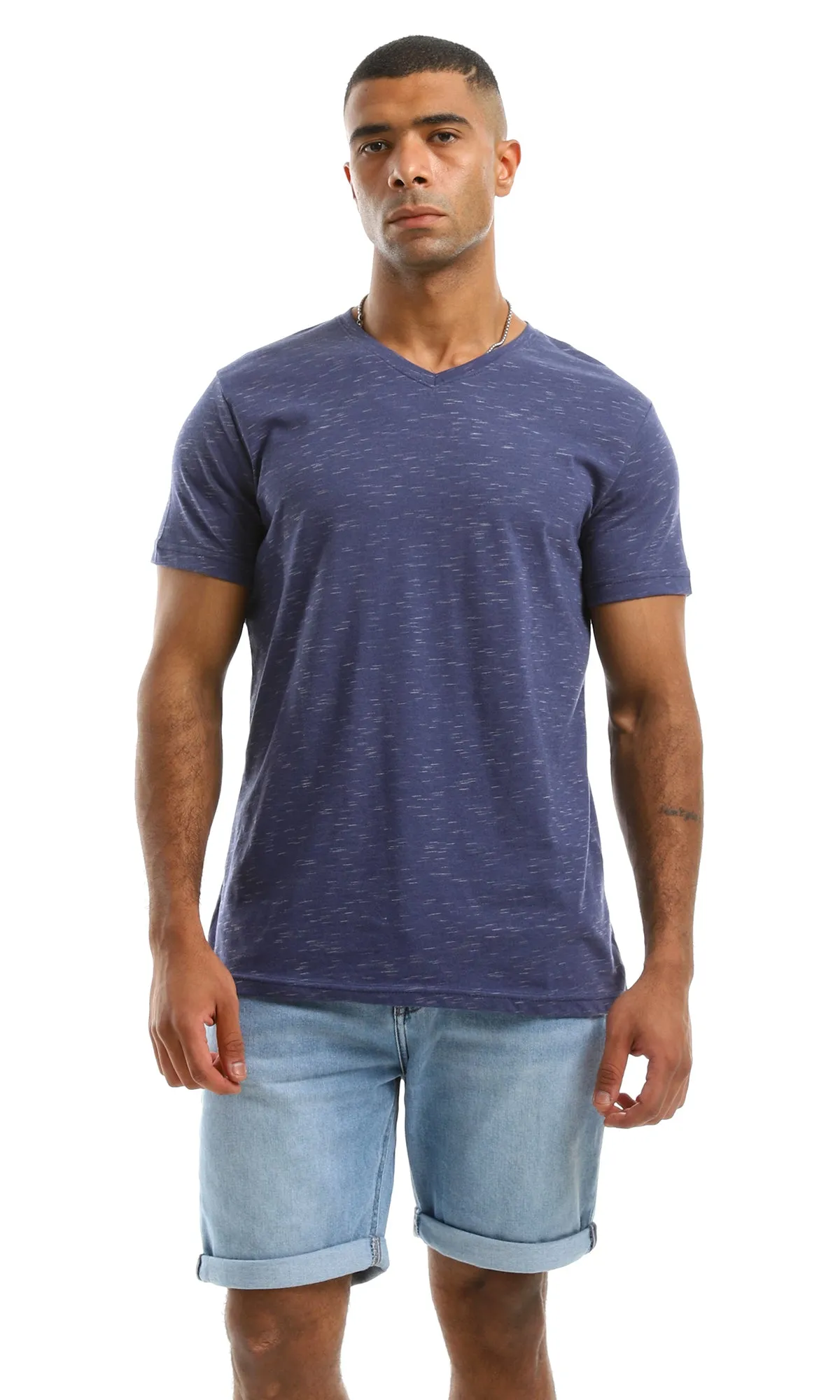 97920 Heather Navy Blue Summer Tee