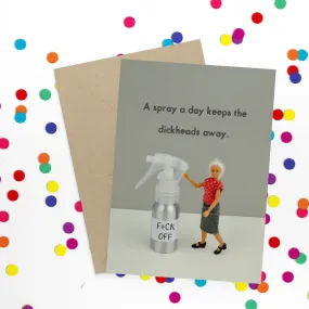  A Spray A Day  Greeting Card