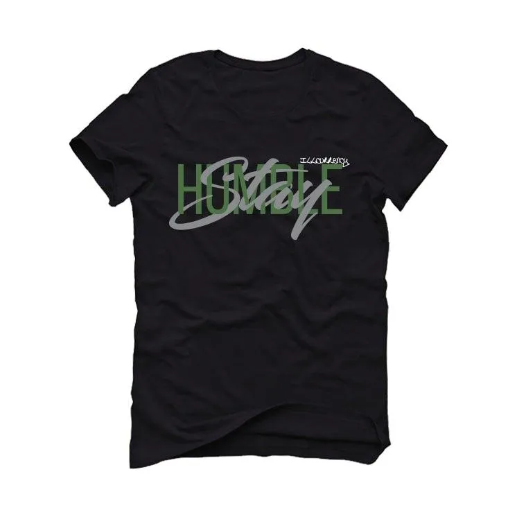 AIR JORDAN 1 ZOOM ZEN GREEN Black T-Shirt (Stay Humble)