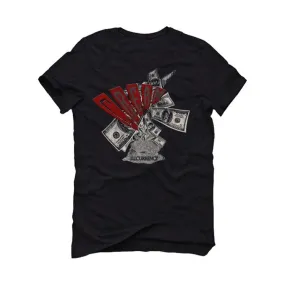 Air Jordan 13 Flint Red 2021 Black T-Shirt (C.R.E.A.M.)