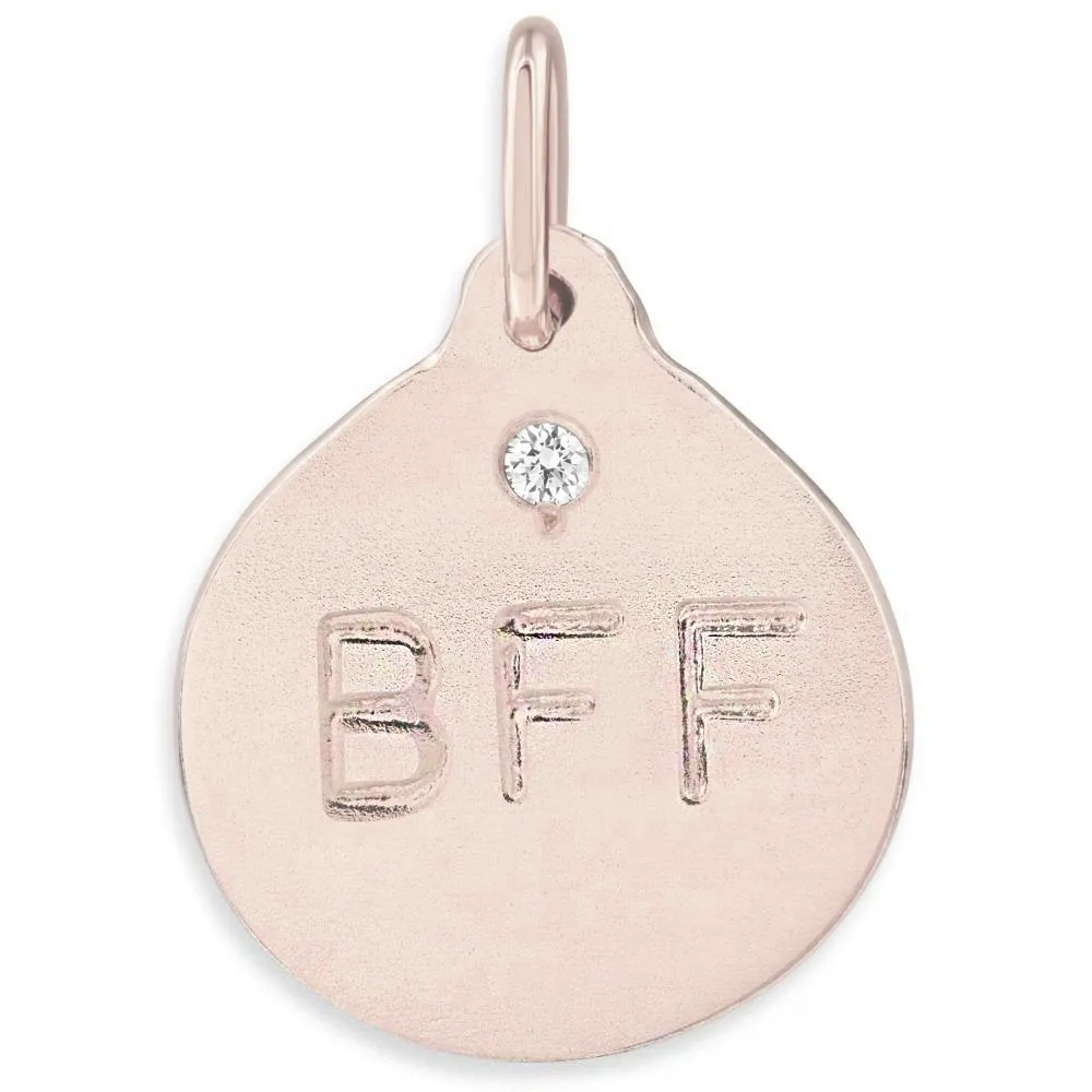 BFF Disk Charm With Diamond