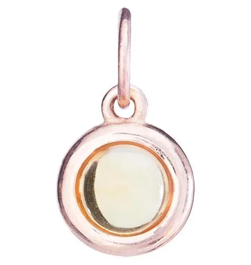 Birthstone Cabochon Charm With Citrine