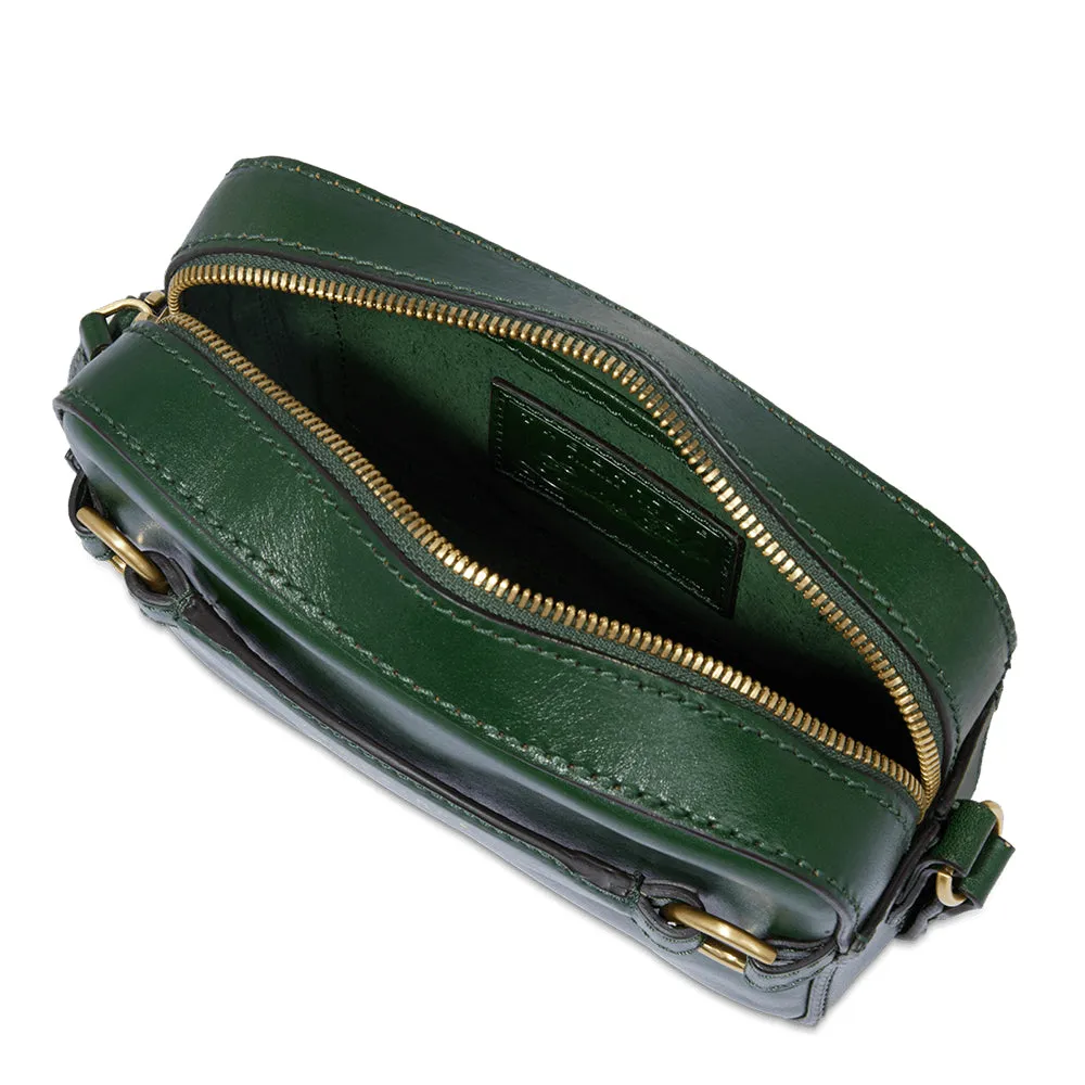 Camera Case a Tracolla THE BRIDGE linea Bettina in Pelle Verde