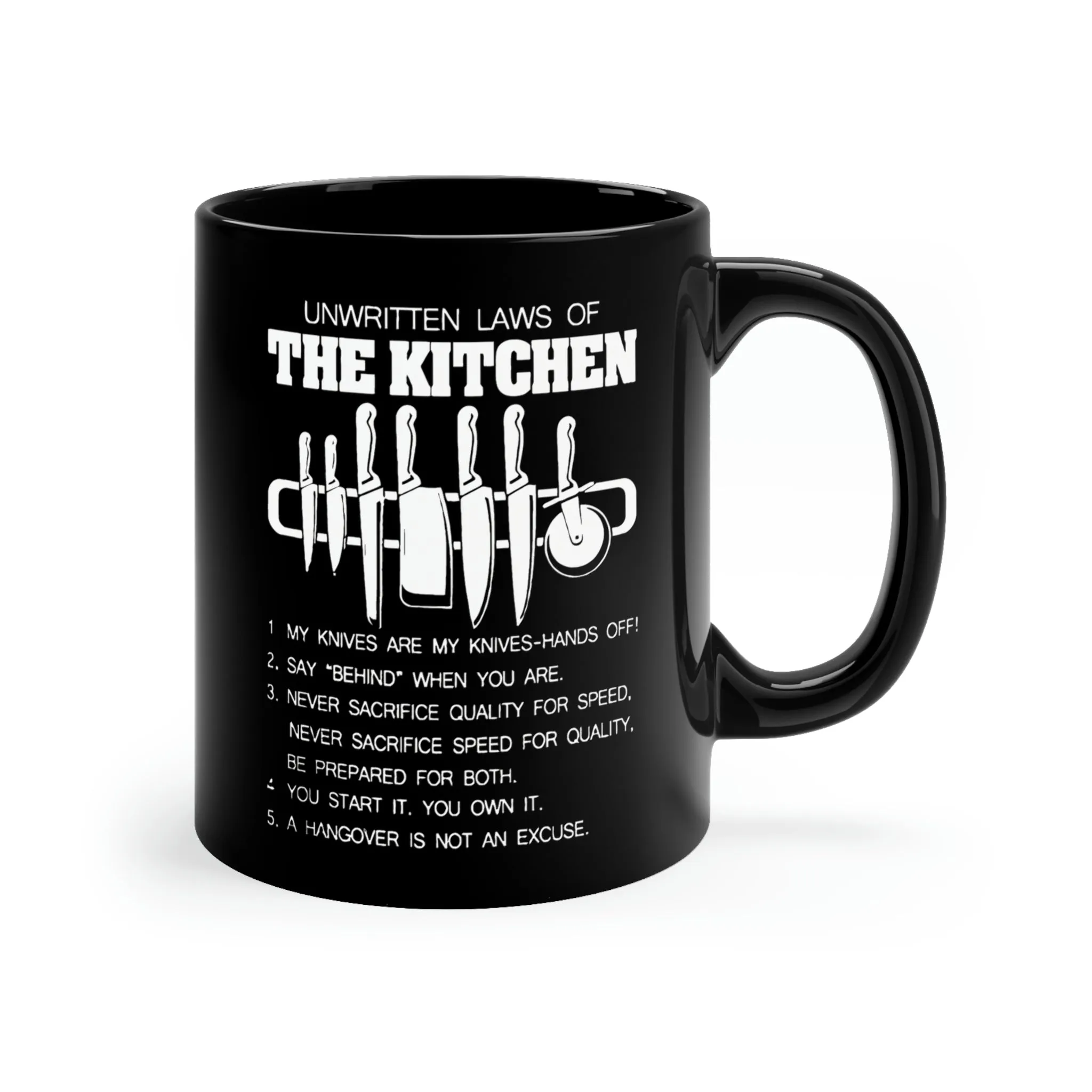 Chef Black Mug desigh