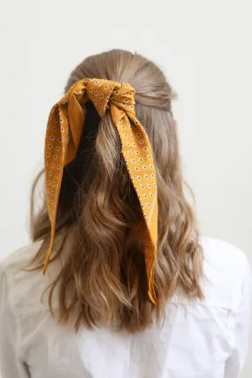 Daisy Fields Square Bandana - Yellow