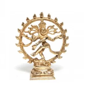 Dancing God Shiva (Natraj) Brass -  6 Height