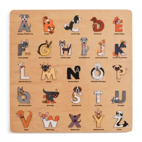 Dog Wooden Alphabet Puzzle