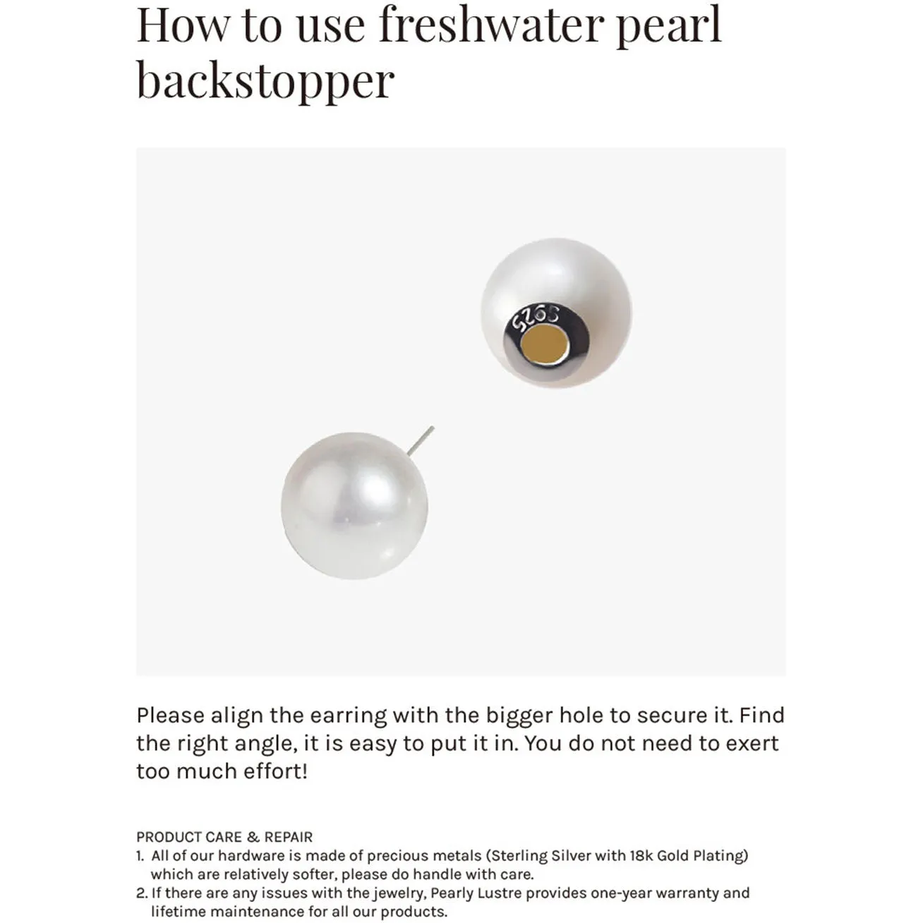 Elegant Freshwater Pearl Earrings WE00116