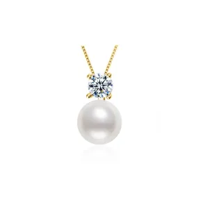 Elegant Freshwater Semi Round Pearl Necklace WN00482