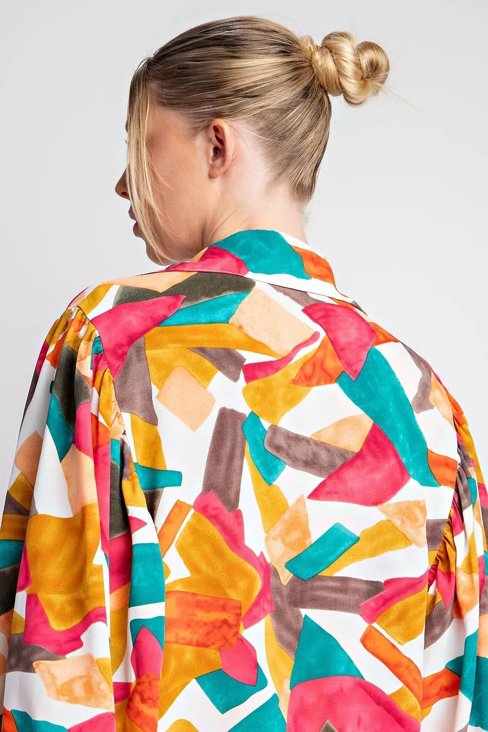 Geometric Printed Blouse