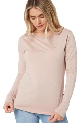 Kara Basic LS Musk Pink Tee