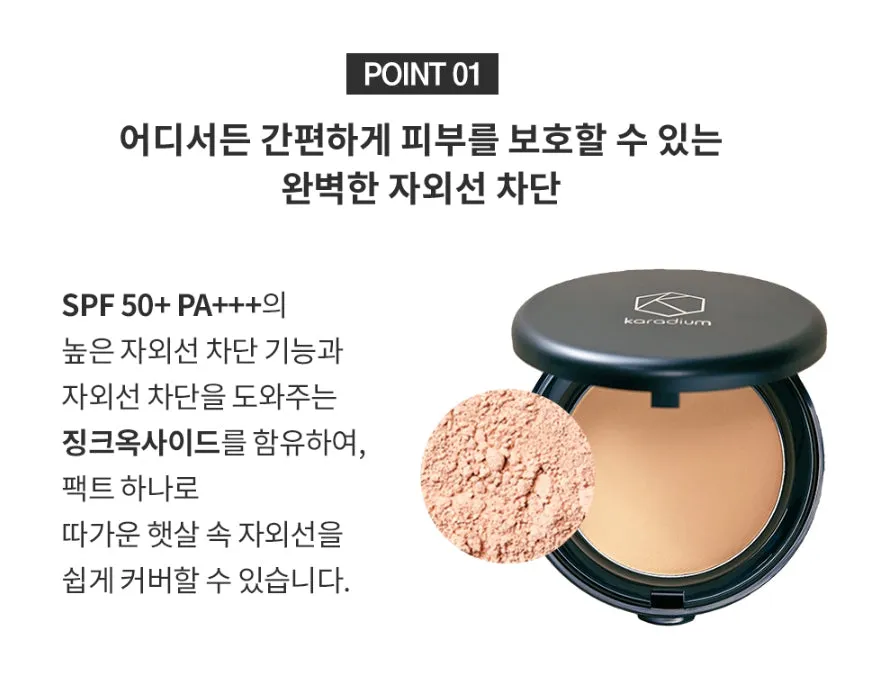 Karadium Collagen Smart Sun Pact SPF50 PA    Face Makeup Finish Pact Sebum Fresh Sunscreens