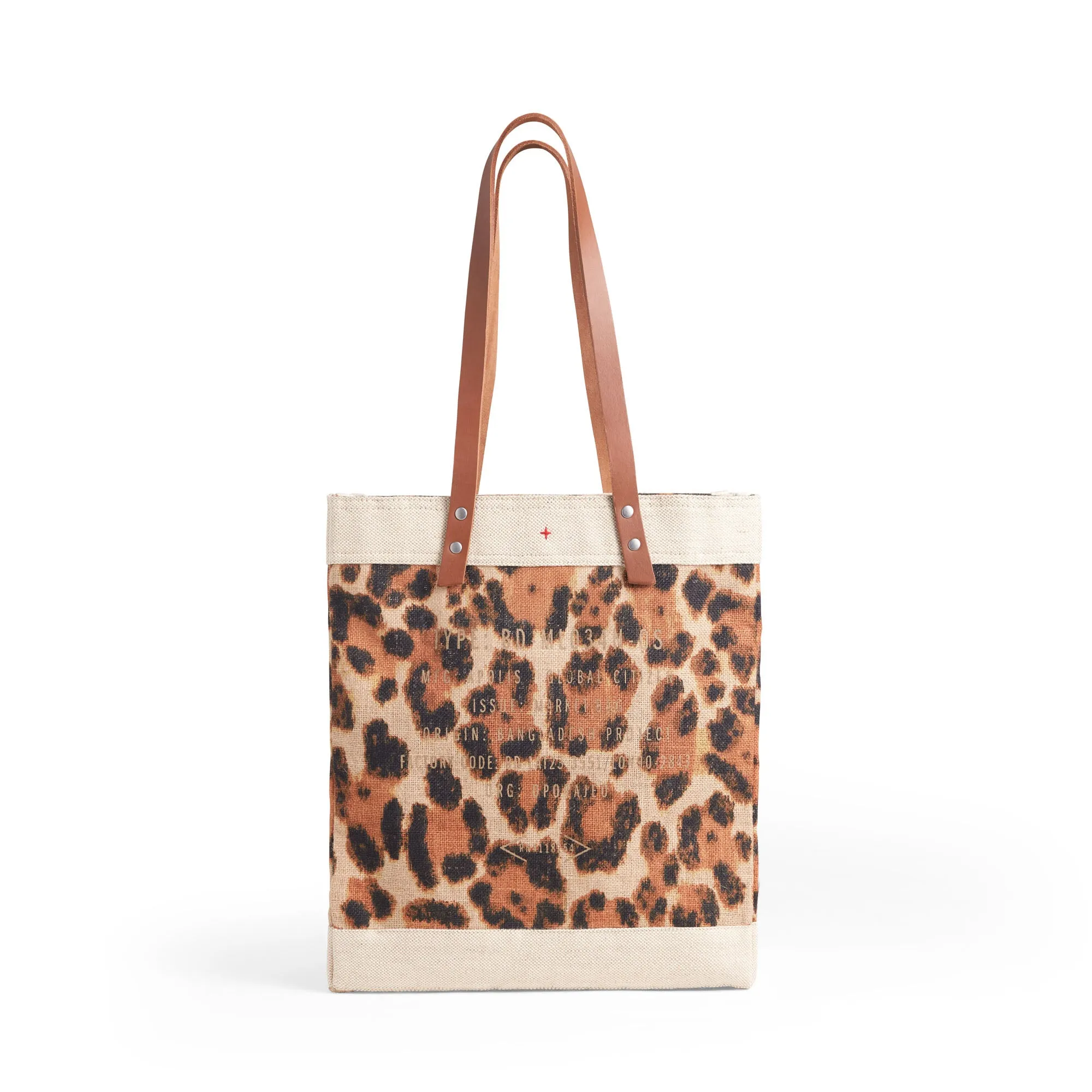 Market Tote in Cheetah for Clare V. “Merci Beau Coup”