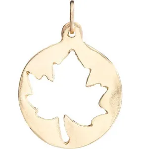 Medium Maple Leaf Cutout Charm