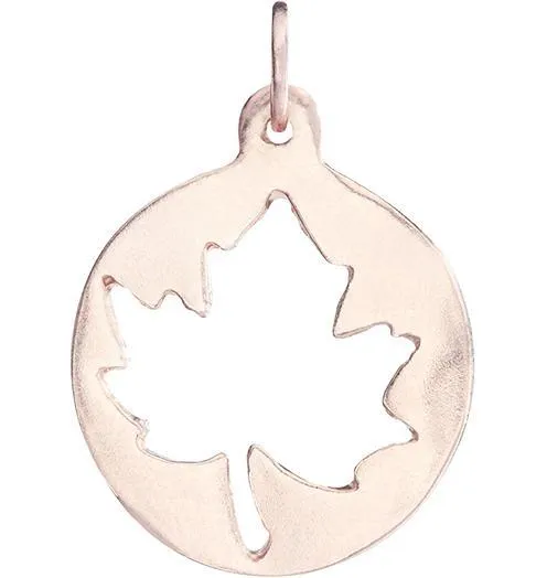 Medium Maple Leaf Cutout Charm