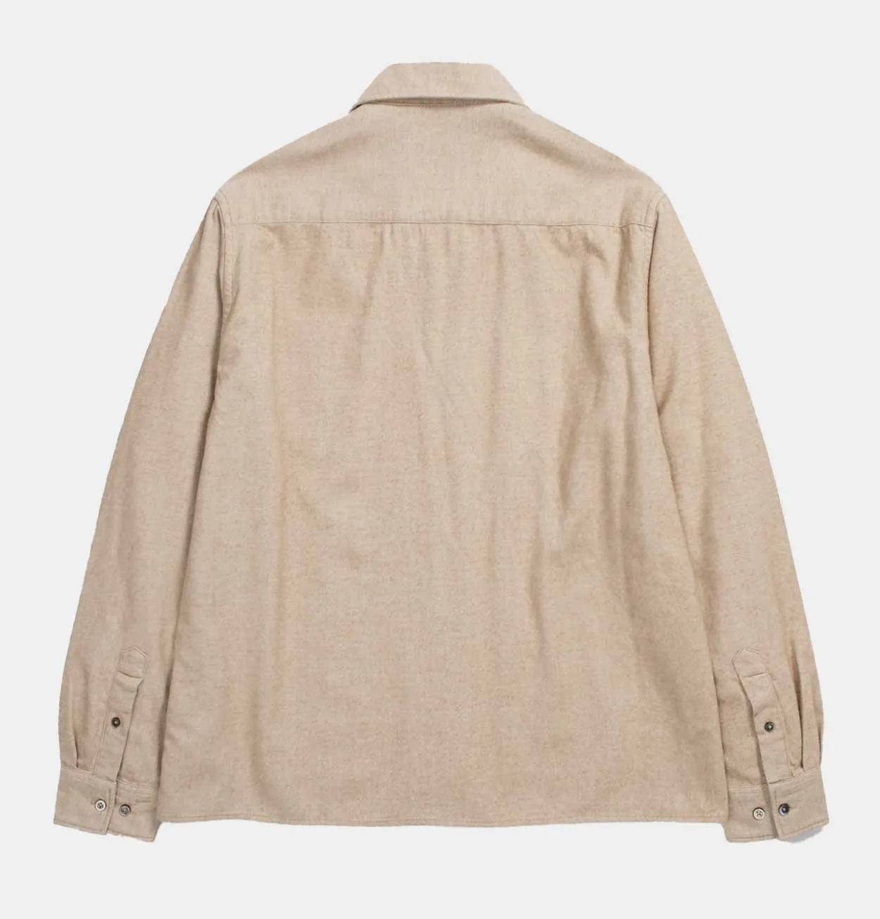 Norse Projects Carsten Organic Flannel Shirt in Utility Khaki