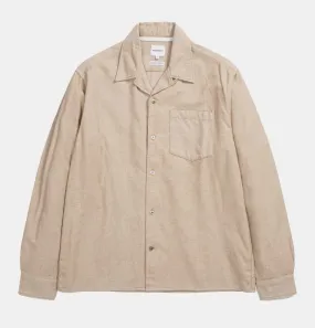 Norse Projects Carsten Organic Flannel Shirt in Utility Khaki