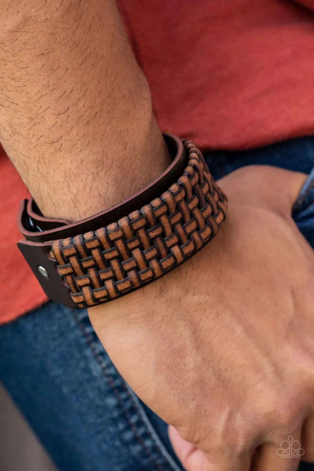 Paparazzi Urban Expansion - Brown Men's Urban Bracelet - 2022 Convention Collection