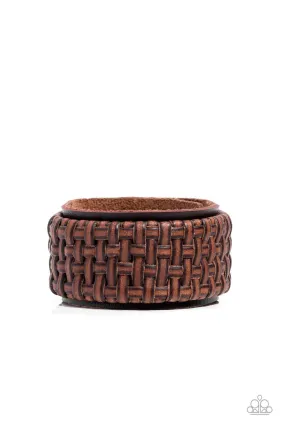 Paparazzi Urban Expansion - Brown Men's Urban Bracelet - 2022 Convention Collection