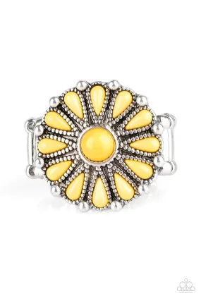 Poppy Pop-tastic - Yellow Paparazzi Ring