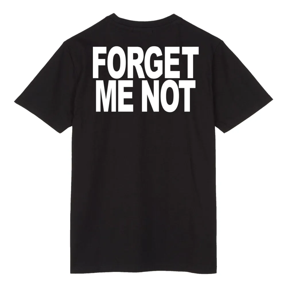 RAW EMOTIONS BLACK FORGET ME NOT PRINT TEE-BLACK