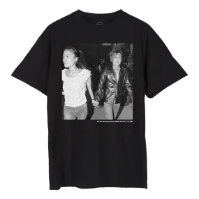 RAW EMOTIONS BLACK FORGET ME NOT PRINT TEE-BLACK