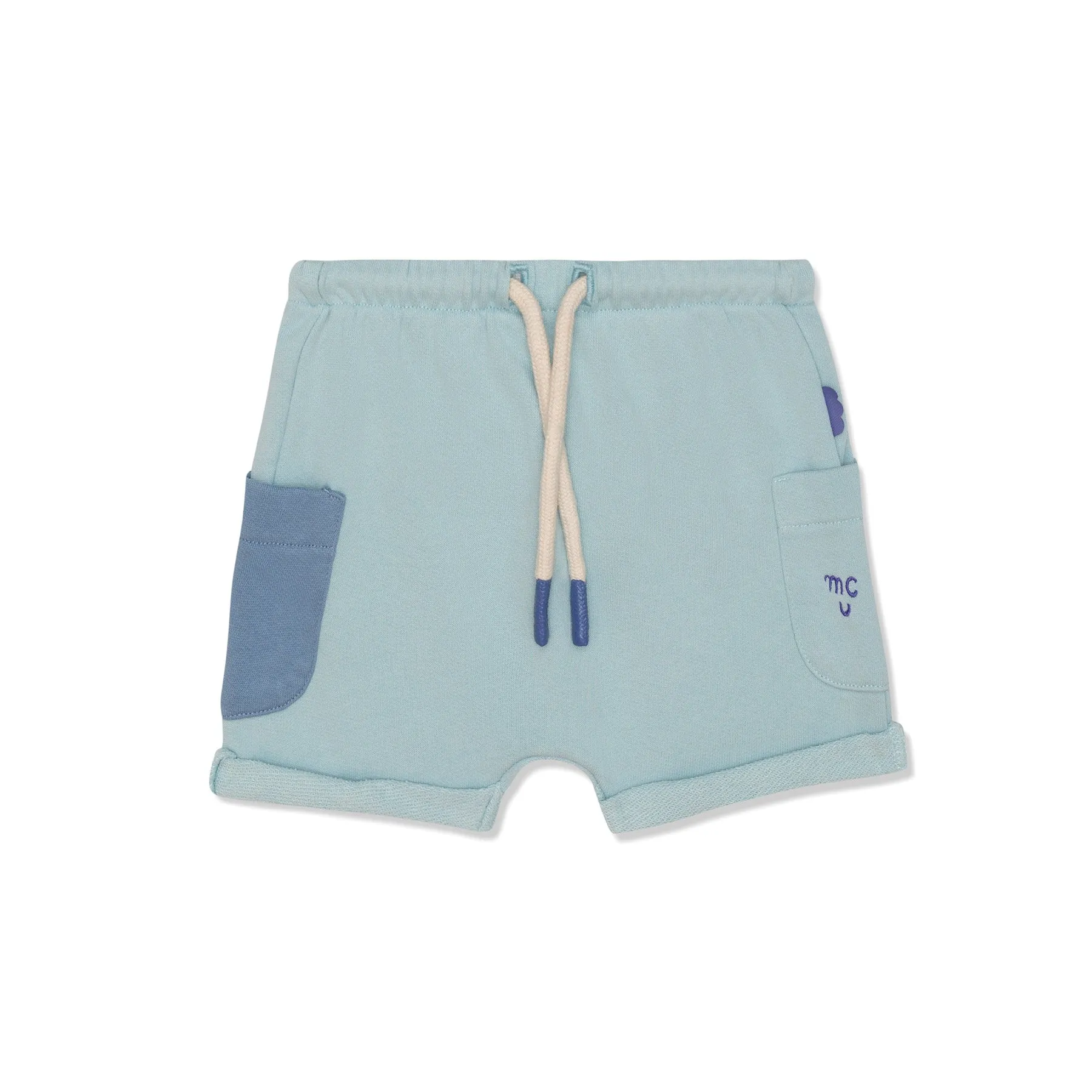 Recycled Cotton Cream Baby Shorts