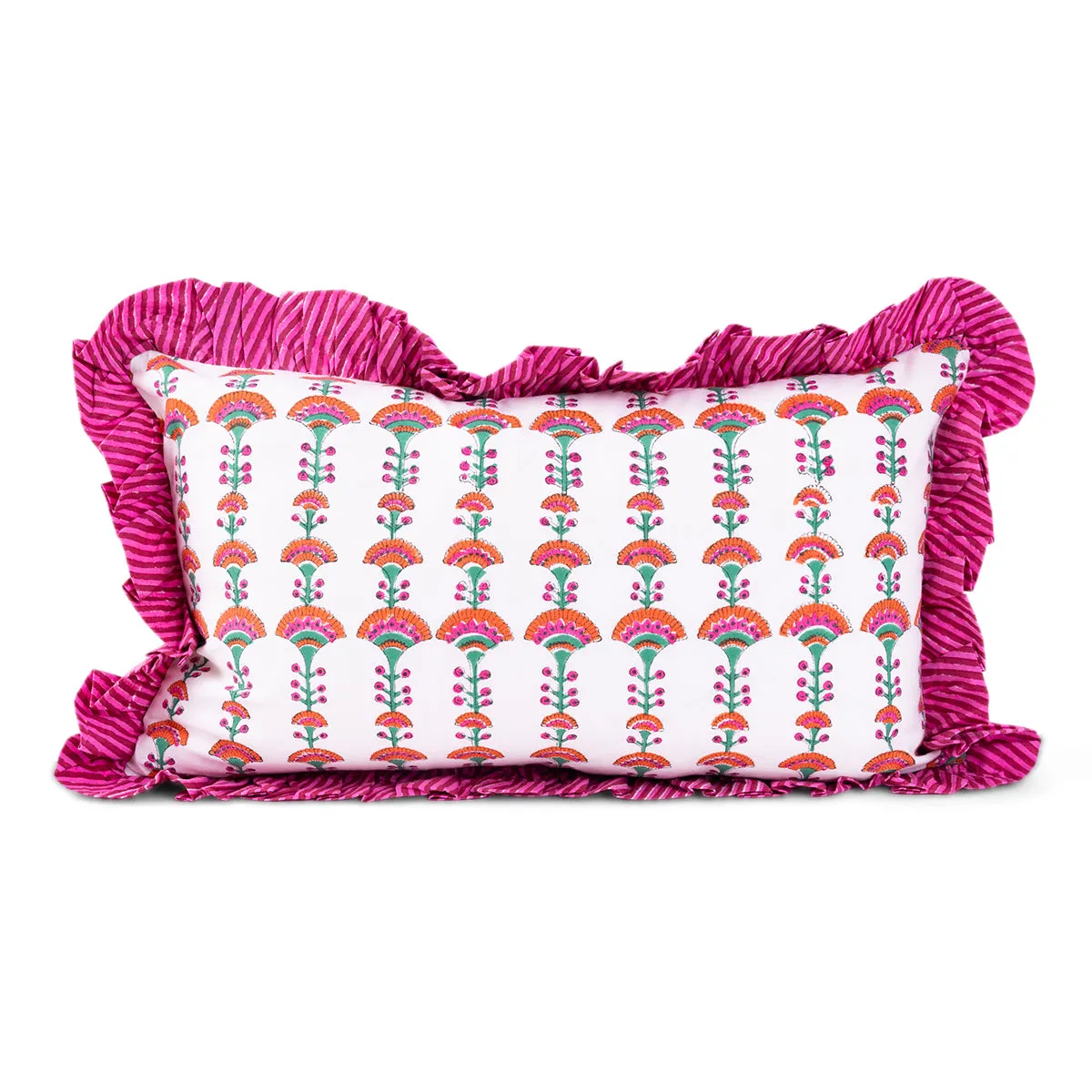 Ruffle Lumbar Pillow - Eugenie