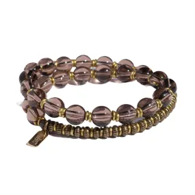 Smoky Quartz Wrist Mala Bracelet