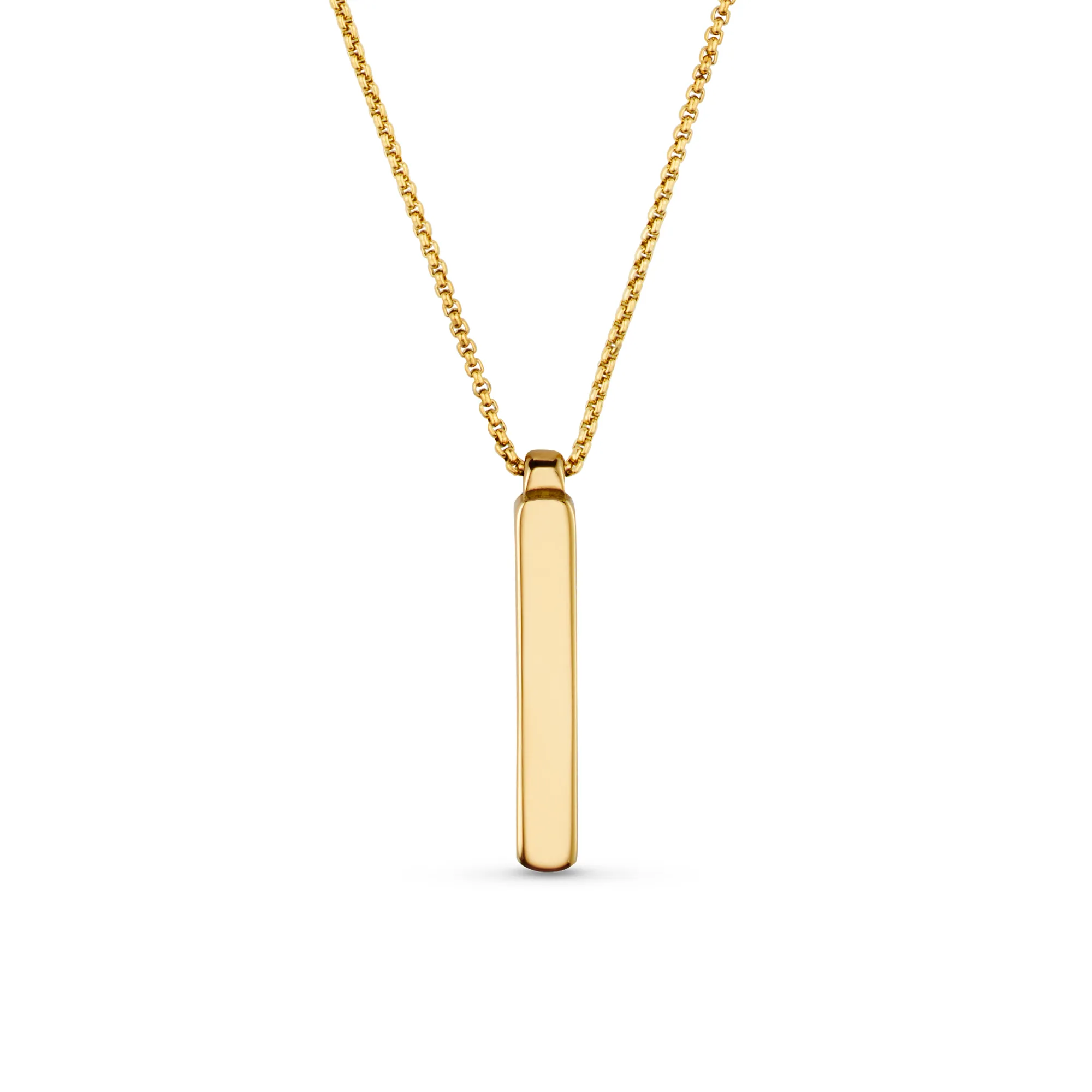 Solid Bar Necklace - Gold