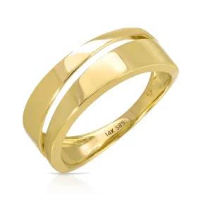 Solid Gold Split Ring