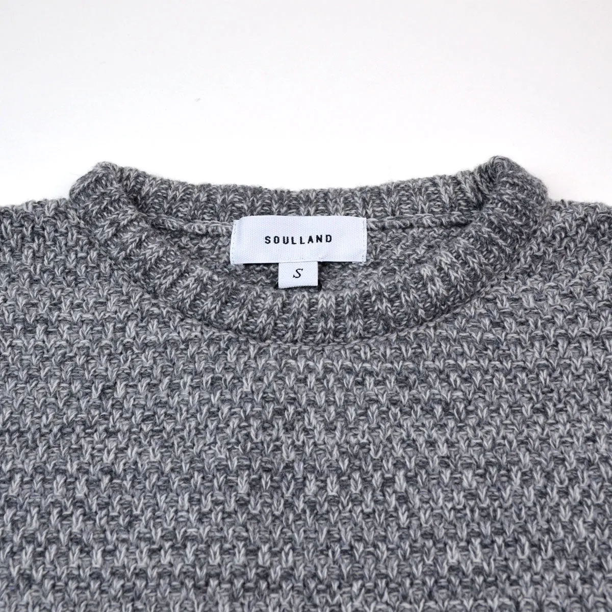 Soulland - Ricketts Honeycomb Sweater - Grey