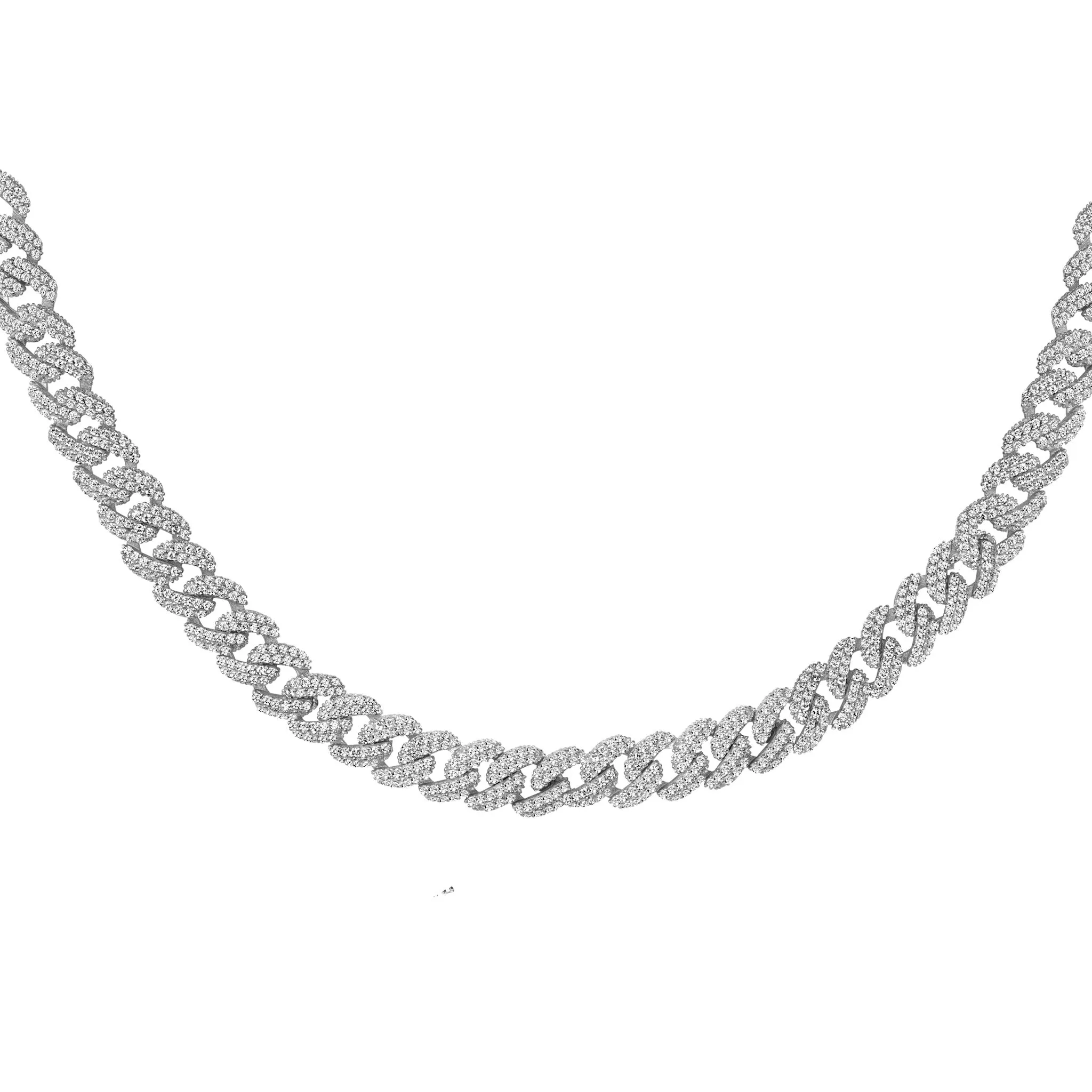 Sterling silver cuban link choker