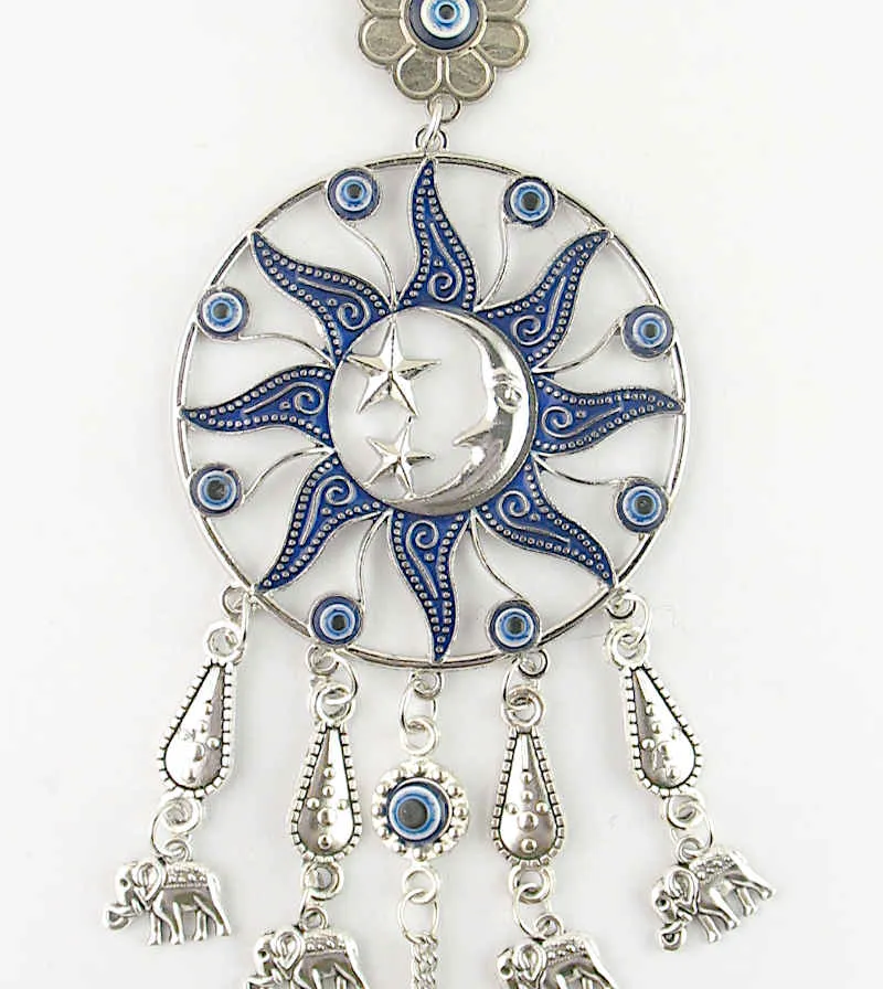 Sun, Moon and Stars Evil Eye Wall Hanging