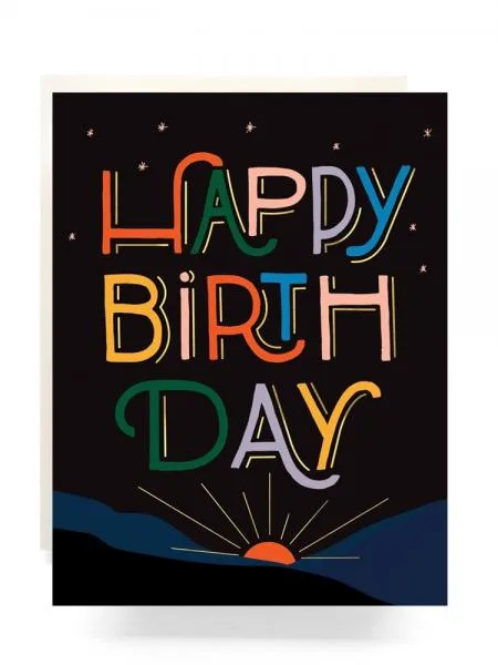 Sunrise Birthday Card