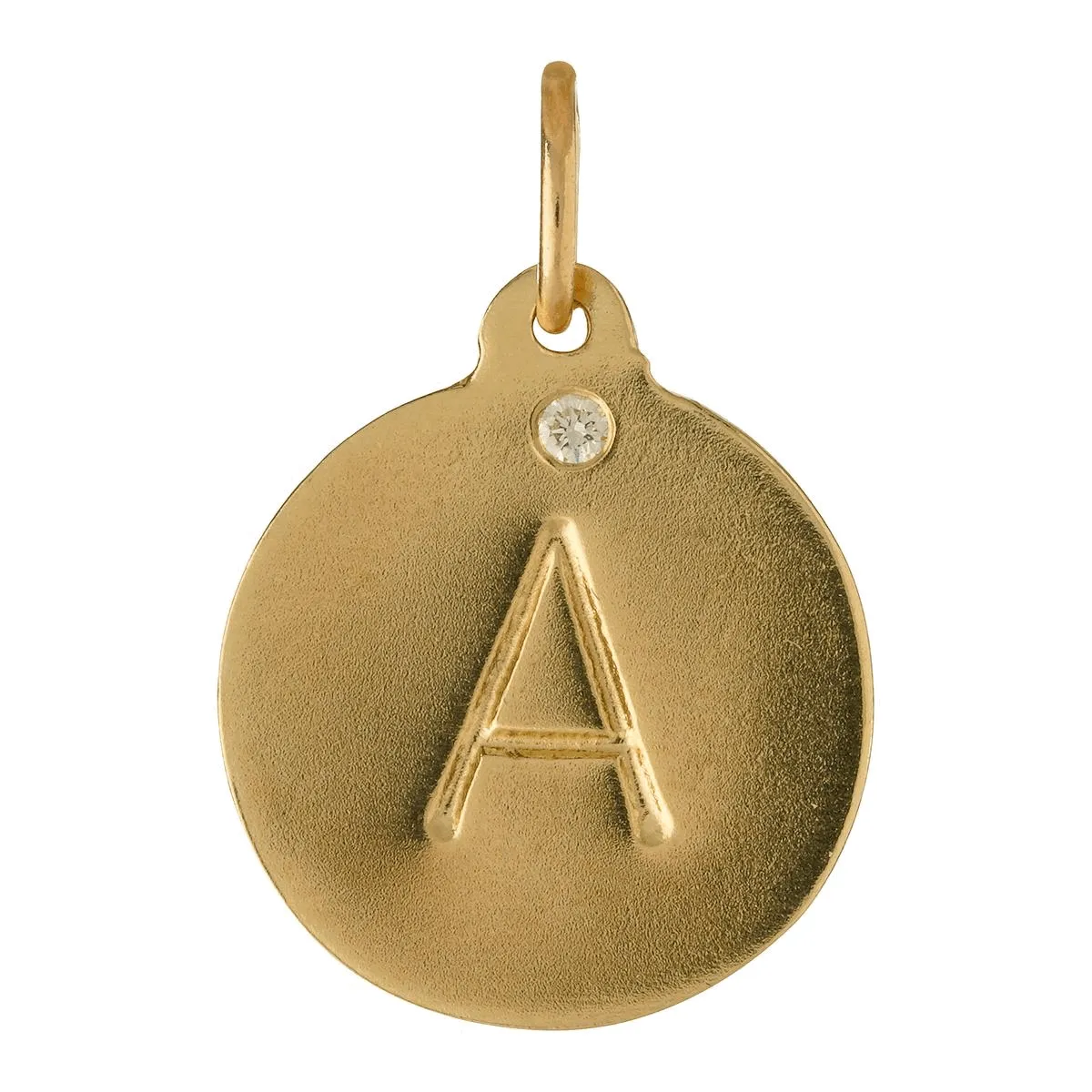 T Alphabet Charm With Diamond