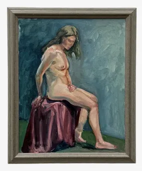 Vintage Original Nude Oil