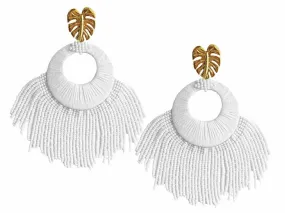 White Sunshine Earrings